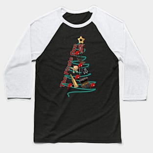 Pirate Xmas Tree Baseball T-Shirt